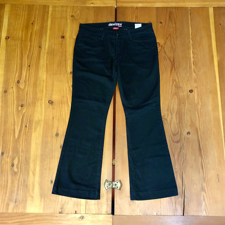 JEANS DONNA DENIZEN FROM LEVIS BOOT CUT NERO ELAST 14M